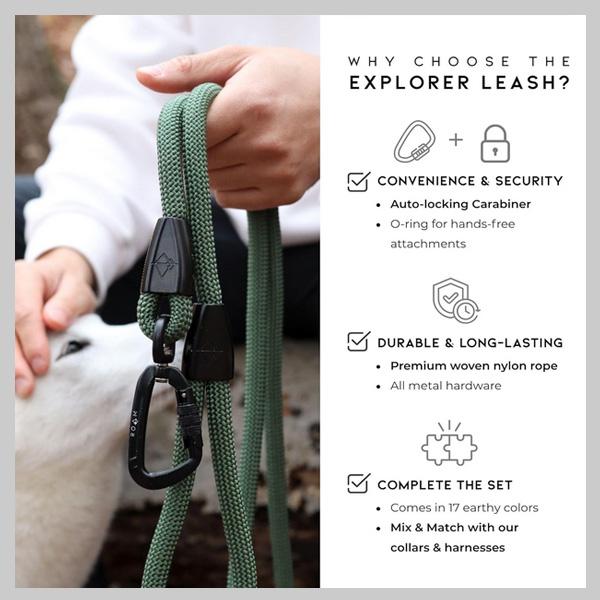 /お取り寄せ/ゆうパケット対応/Made To Roam エブリデイ リーシュ 2サイズ 17色 ドッグリード 犬用 リード 超軽量 航空アルミニウム カラビナ付きの画像