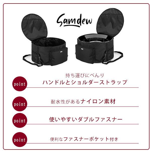 SAMDEW アウトドア ファイヤーピット バッグ 19インチ 24インチ 焚き火