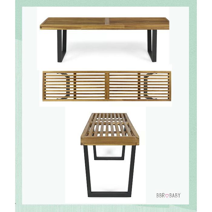 お取り寄せ/Union Rustic ヤガー アイアン アウトドア ベンチ ガーデン