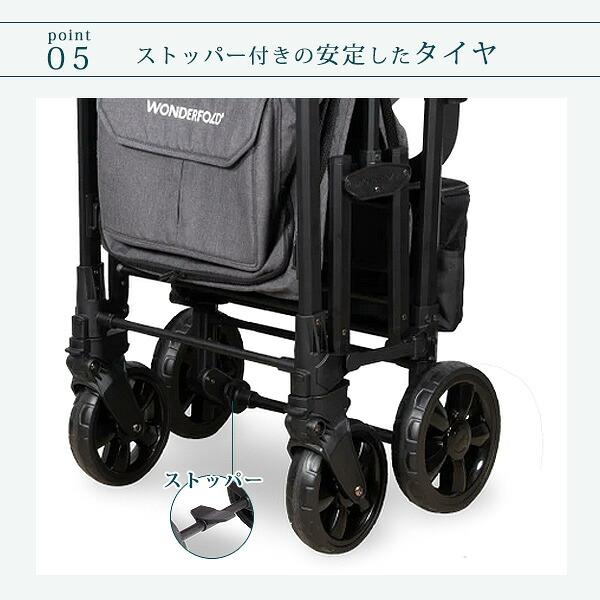 ワンダーフォールド W2 エリート プロ ストローラー ワゴン キャノピー