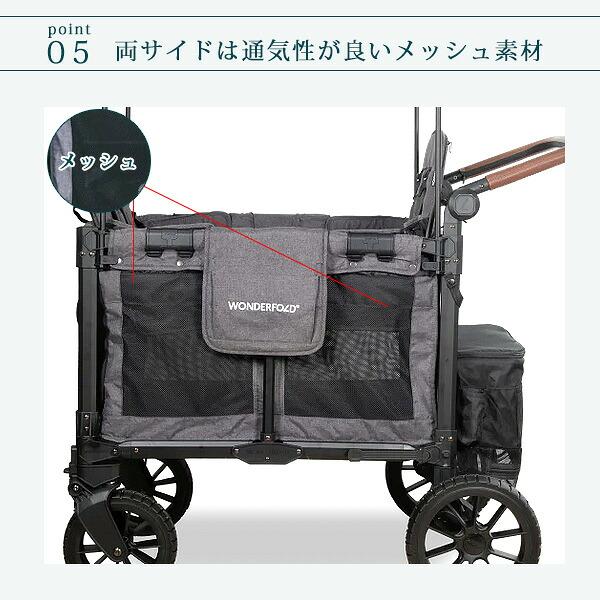 ワンダーフォールド W2 リュクス プロ ストローラー ワゴン キャノピー