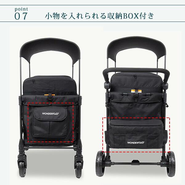 ワンダーフォールド W4 エリート プロ ストローラー ワゴン キャノピー