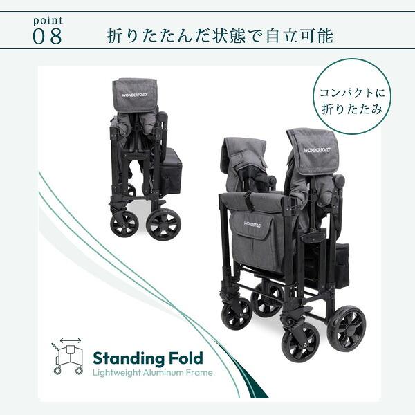 ワンダーフォールド W4 エリート プロ ストローラー ワゴン キャノピー
