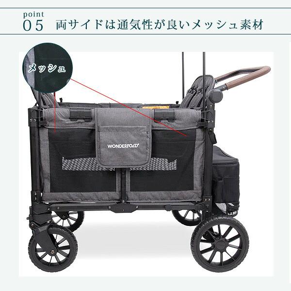 ワンダーフォールド W4 リュクス プロ ストローラー ワゴン キャノピー