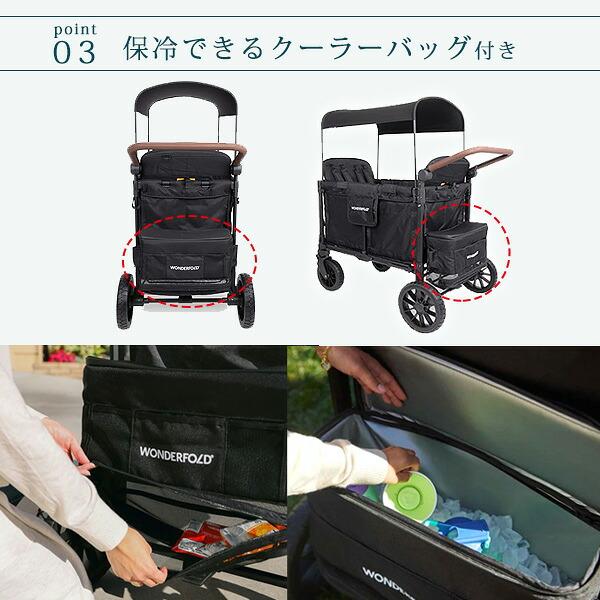 ワンダーフォールド W4 リュクス プロ ストローラー ワゴン キャノピー