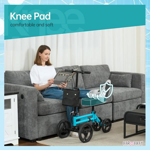 ELENKER ステアラブル メディカル ニー ウォーカー スクーター 歩行