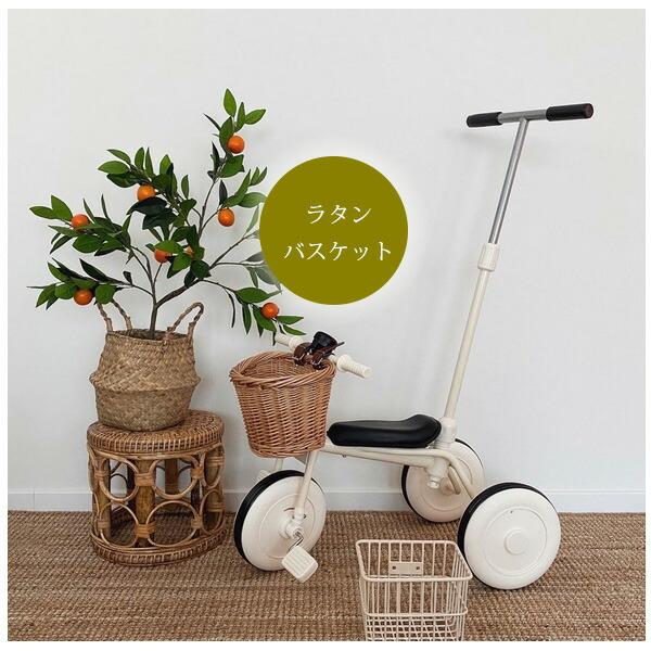 ziazizo 三輪車 ラタンバスケット付き 2in1 トライク アシスト ziazizo 三輪車 ラタンバスケット付き 2in1 トライク アシスト