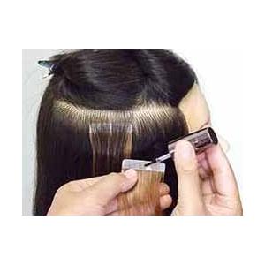 シールエクステ 人毛100% 27cm 3本セット +ボンド(5ml)のセット、1cm カットすれば12本使えます。 sl-027 |  | 11