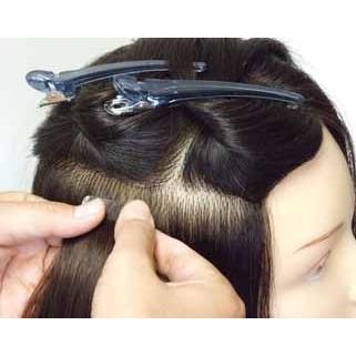 シールエクステ 人毛100% 27cm 3本セット +ボンド(5ml)のセット、1cm カットすれば12本使えます。 sl-027 |  | 12