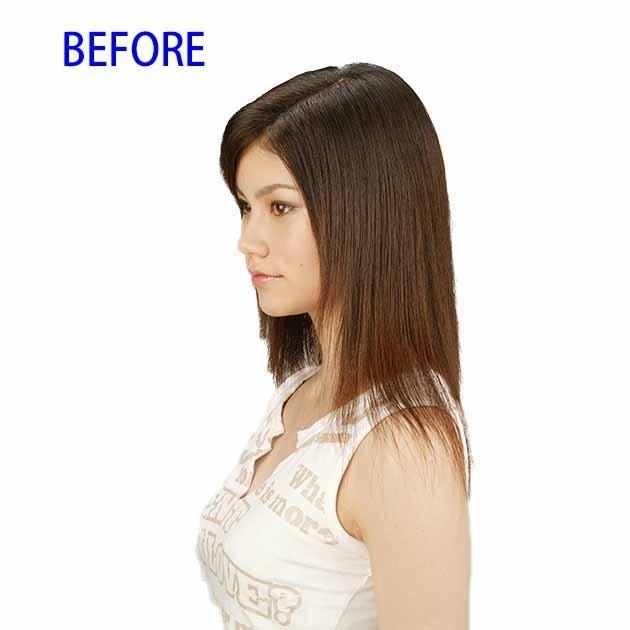 【スソエクステ　エクステ　襟足エクステ　人毛　人毛エクステ ワンタッチエクステ】エクステ 人毛 3コームスソエクステ 30cm 2セット　 |  | 09