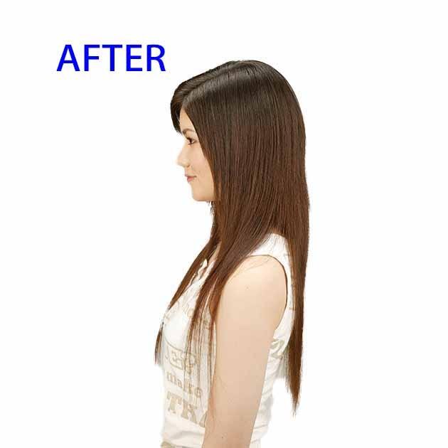 スソエクステ エクステ 襟足エクステ 人毛 人毛エクステ ワンタッチ