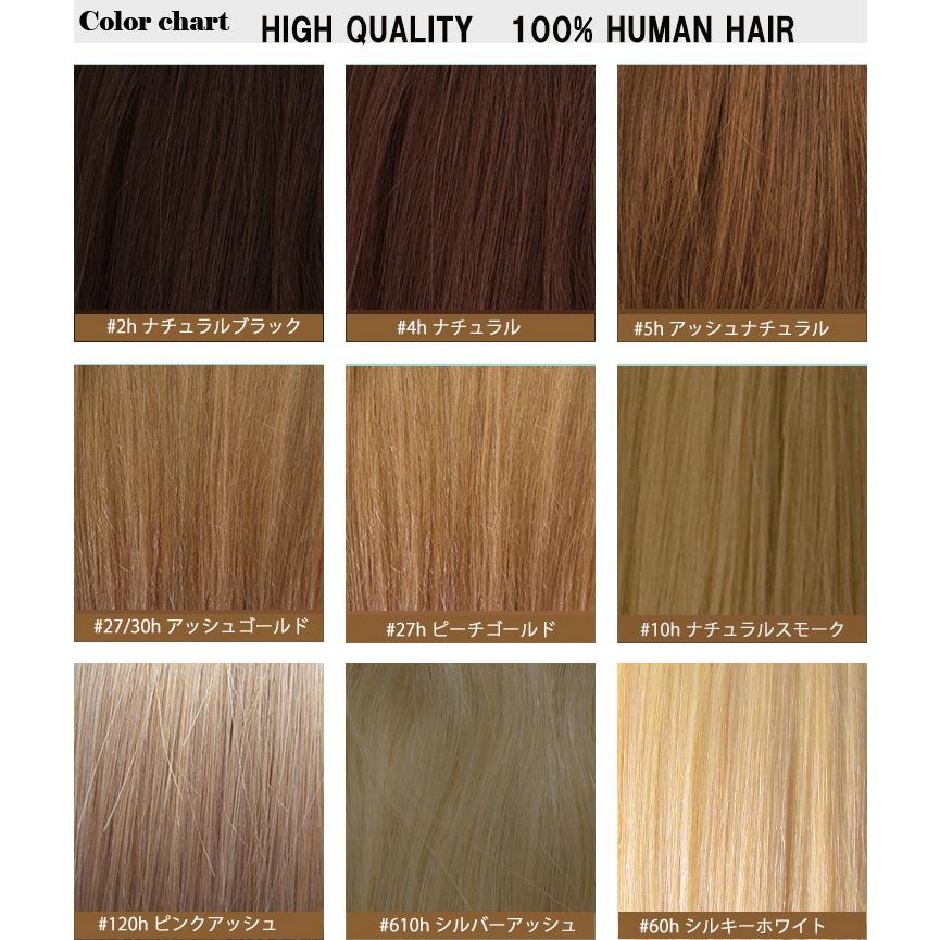 【スソエクステ　エクステ　襟足エクステ　人毛　人毛エクステ ワンタッチエクステ】エクステ 人毛 黒髪9点セット 約50cm w925 |  | 05