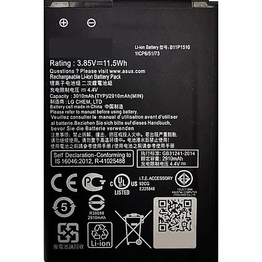 互換品＜ 新品 ＞ZenFone Go ZB551KL ASUS バッテリー容量:3010mAh 電圧制限:3.85V # | ASUS