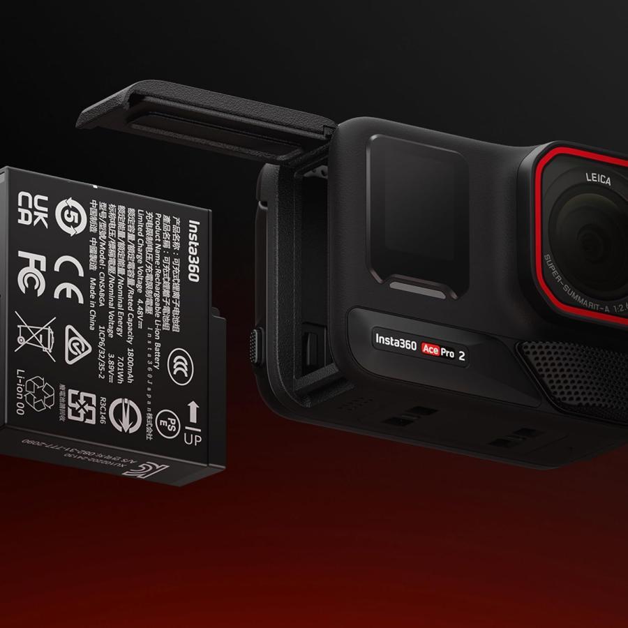 並行輸入品＜ 新品 ＞Insta360 Ace Pro 2 / CINSABGA インスタサンロクマル バッテリー容量:1800mAh 電圧制限:3.89V | Insta360 | 02