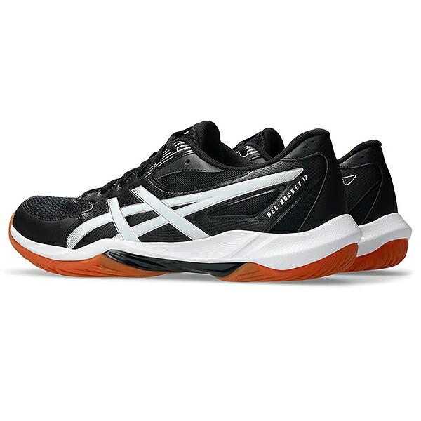 交換無料 バレーボールシューズ 大人 男女兼用 ユニセックス アシックス asics GEL-ROCKET 12 ブラック ホワイト 22.5 - 28.5 cm クッション性 1073A080 | ASICS | 02
