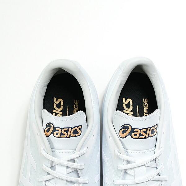 asics ホワイト スパイク　25.5センチ　Ｐ革付き（右）　金具 asics ホワイト スパイク 25.5センチ P革付き（右） 金具