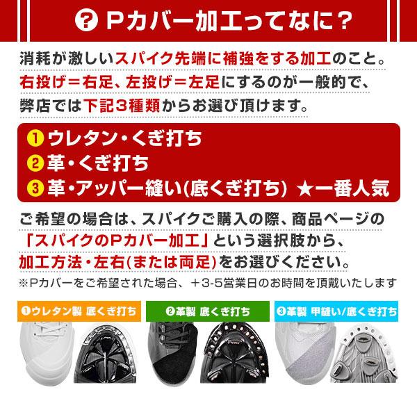 ASICS（アシックス） 交換無料 野球 スパイク 金具 ジュニア 大人 黒