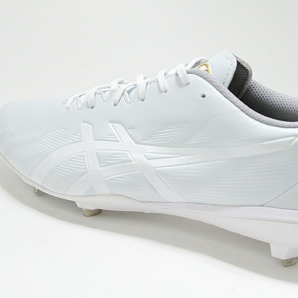 交換無料 野球 スパイク 金具 大人 白 アシックス ASICS ゴールドステージ MA3 白スパイク 高校野球対応 軽量 1123A049 2026NEW Pカバー(P革)加工可 タフトー可の画像