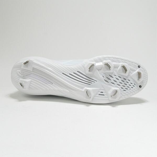 交換無料 野球 スパイク 金具 大人 白 アシックス ASICS ゴールドステージ MA3 白スパイク 高校野球対応 軽量 1123A049 2026NEW Pカバー(P革)加工可 タフトー可の画像