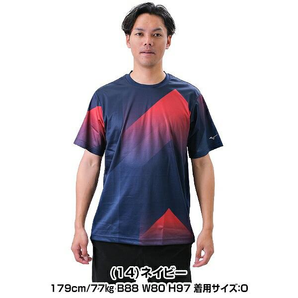 野球 Tシャツ メンズ MIZUNO KIDOグラフィックTシャツ 半袖 丸首 かっこいい ベースボールシャツ 12JAAT10｜bbtown｜02