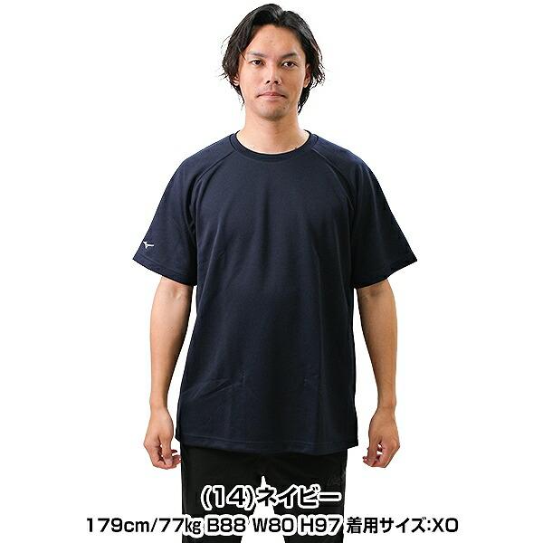 野球 ベースボールシャツ メンズ レディース 半袖 ミズノ 丸首 Tシャツ ベーシャツ 練習着 12JC9L38 野球ウェア｜bbtown｜06