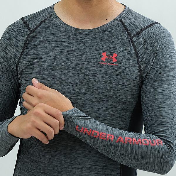 アンダーシャツ 長袖 丸首 アンダーアーマー フィット UAヒートギアアーマー ロングスリーブシャツ ノベルティ トレーニング 吸汗速乾 伸縮性 抗菌防臭 1378352 | UNDER ARMOUR | 04
