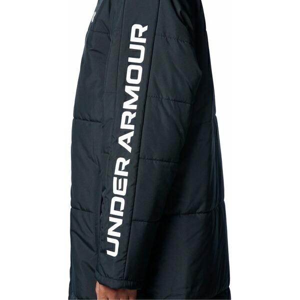 未使用級✨アンダーアーマー　ベンチコート　L フード　ロングコート　中綿 UNDER ARMOUR（アンダーアーマー） 野球 中綿ベンチコート サッカー