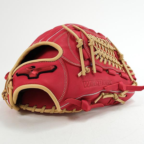 ミズノ 赤ビュー 一般 大人用 軟式 内野 野球 グローブ グラブ ◯日本製 MIZUNO（ミズノ） 交換無料 野球 グローブ 軟式 大人 右投げ WILLDRIVE