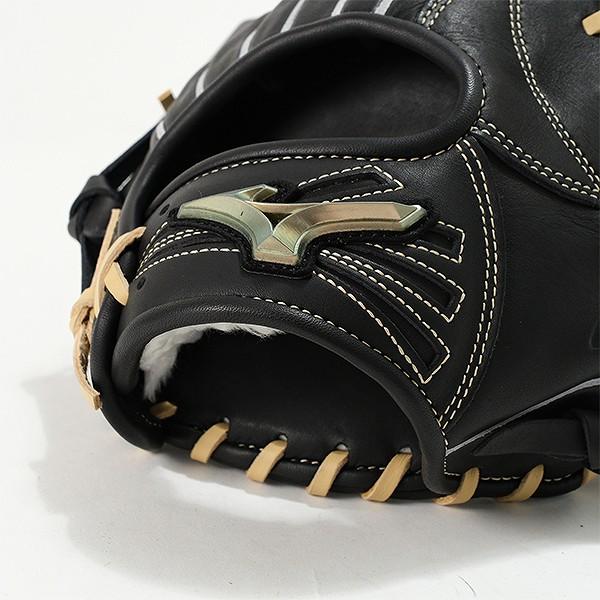 硬式野球内野用グローブ 黒 レザー 右投げ用 MIZUNO 交換無料 野球 グローブ 軟式 大人 右投げ ミズノ