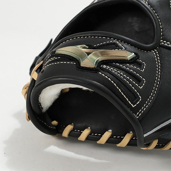 Mizuno ミズノ　黒 レザー グローブ 投手用　即戦力 軟式用 MIZUNO 交換無料 野球 グローブ 軟式 大人 右投げ ミズノ グローバル