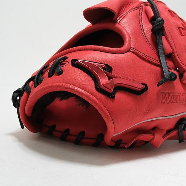 Mizuno 軟式捕手用右投げ用グローブ レッド大人用 MIZUNO（ミズノ） 交換無料 野球 グローブ 軟式 大人 右投げ MIZUNO