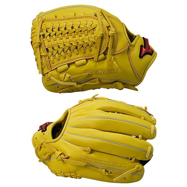 MIZUNO WILL DRIVE 軟式用グローブ イエロー、バット2本付き MIZUNO（ミズノ） 3連休も毎日出荷 交換無料 ソフトボール用 グローブ