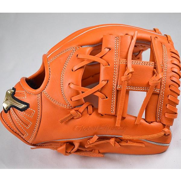 Mizuno 軟式グローブ 少年　グローバルエリートサイズS オレンジ MIZUNO ミズノ グローバルエリート 少年軟式グラブ オール