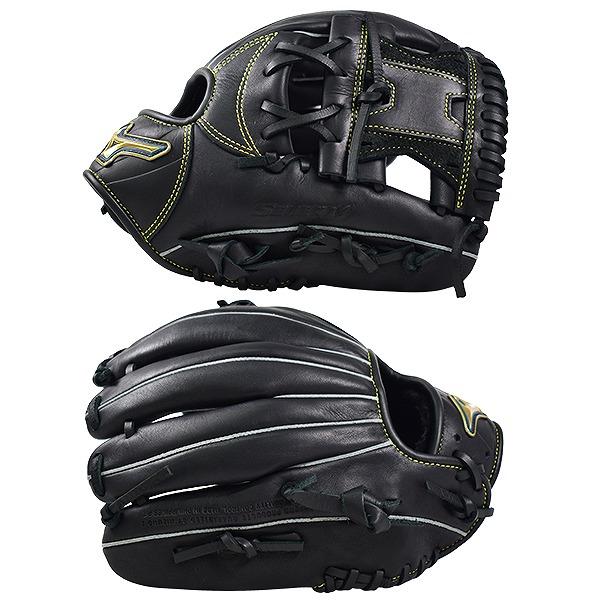 ミズノ　野球グローブ 黒 MIZUNO 交換無料 ミズノ 野球 グローブ 少年軟式 セレクトナイン