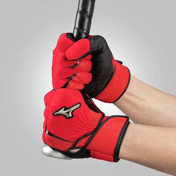 MIZUNO（ミズノ） 交換無料 野球 バッティンググローブ 白 両手 大人