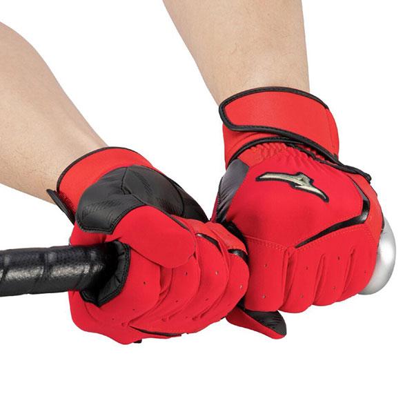 MIZUNO（ミズノ） 交換無料 野球 バッティンググローブ 白 両手 大人