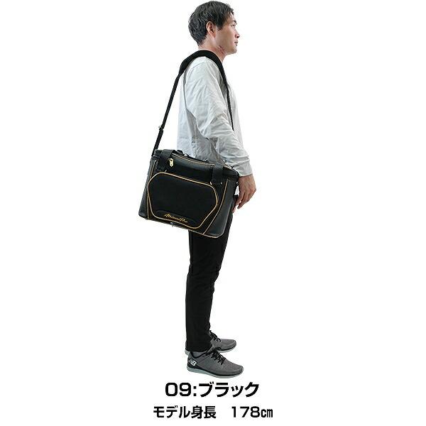 野球 MP ボールケース 28L ミズノプロ MIZUNO PRO ボールバッグ 硬式球・軟式球5ダース ソフトボール2ダース収納可能 肩掛け 1FJBD001 バッグ刺繍有料可(B)の画像