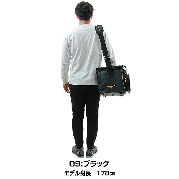 野球 MP ボールケース 28L ミズノプロ MIZUNO PRO ボールバッグ 硬式球・軟式球5ダース ソフトボール2ダース収納可能 肩掛け 1FJBD001 バッグ刺繍有料可(B)の画像