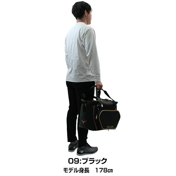 野球 MP ボールケース 28L ミズノプロ MIZUNO PRO ボールバッグ 硬式球・軟式球5ダース ソフトボール2ダース収納可能 肩掛け 1FJBD001 バッグ刺繍有料可(B)の画像