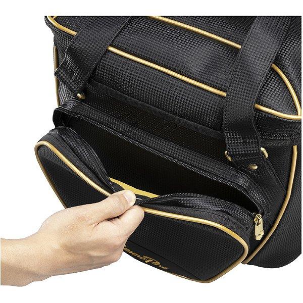 刺繍入りロールケース 黒×金 MIZUNO（ミズノ） 野球 MP ボールケース 28L ミズノプロ MIZUNO PRO