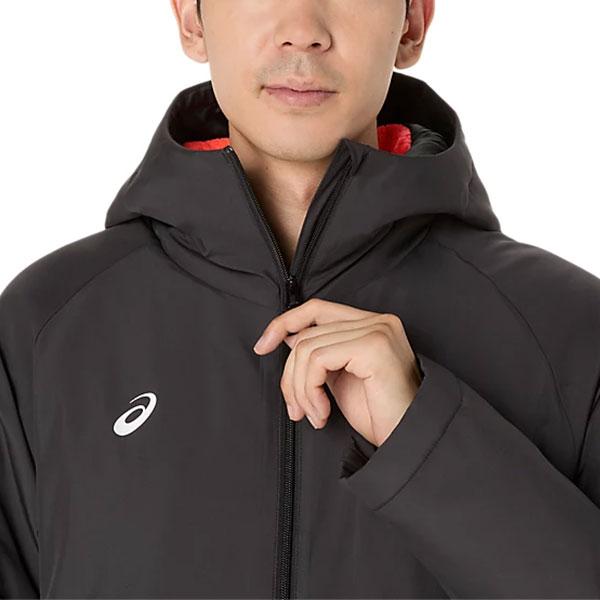 アシックス ベンチコート Mサイズ ブラック　ダウン80% 楽天市場】40％OFF M/XLサイズ限定 野球 ベンチコート メンズ フード