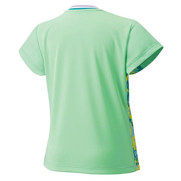 ヨネックス テニス バドミントン ウィメンズゲームシャツ 女性用 レディース 半袖 Tシャツ テニスウェア 柄切り替え クール UV 吸汗 速乾 制電 ポリエステル | YONEX | 02