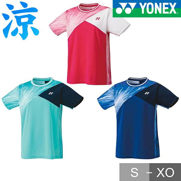 ヨネックス テニス バドミントン ゲームシャツ 半袖 丸首 レディース ウィメンズゲームシャツ レギュラー 女性用 日本バドミントン協会審査合格品 UVカット 冷感 | YONEX