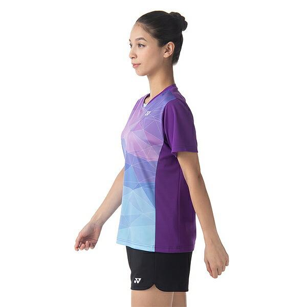 ヨネックス パープル 紫 ユニフォーム YONEX（ヨネックス） テニス バドミントン ゲームシャツ レディース