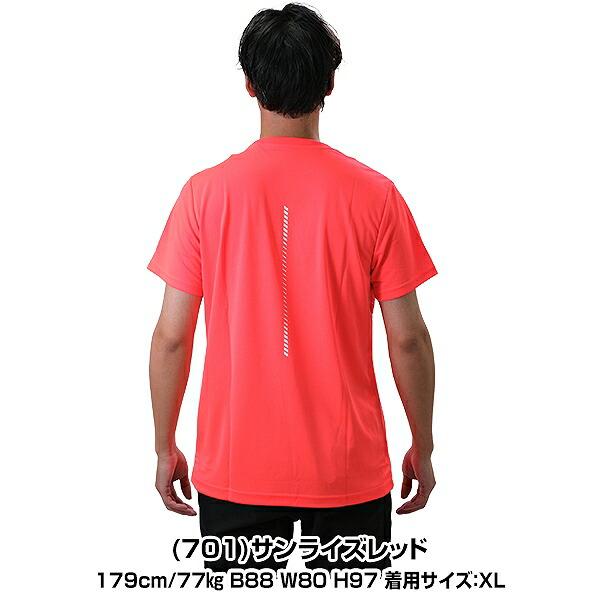 Tシャツ半袖(L)赤 スポーツウェア トレーニング 速乾 練習着