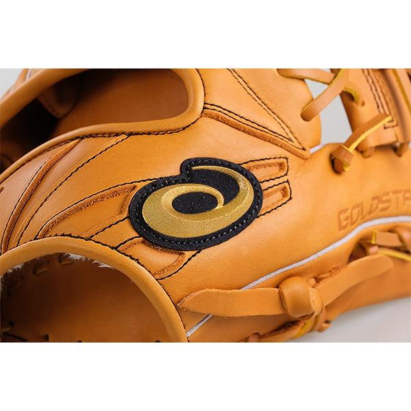 ASICS（アシックス） 野球 グローブ 軟式 大人 右投げ ゴールド