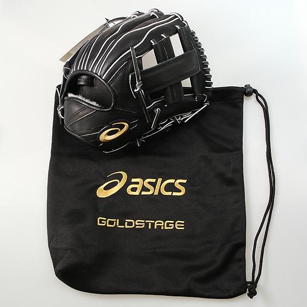 asics GOLDSTAGE 硬式グローブ 黒 ASICS アシックス（ASICS）（メンズ）硬式用グラブ 投手用 野球