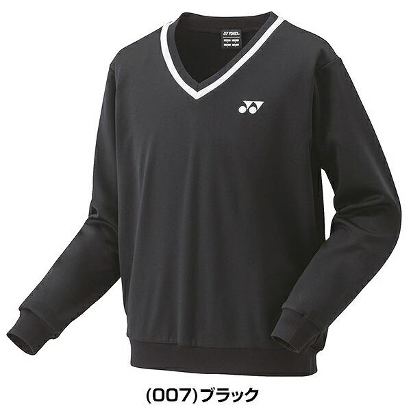 ヨネックス テニス バドミントン ユニトレーナー Vネック メンズ レディース テニスウェア 長袖 秋冬用 防寒 スポーツ UVカット 制電 YONEX 32032 | YONEX | 01