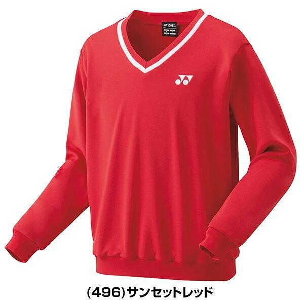 ヨネックス テニス バドミントン ユニトレーナー Vネック メンズ レディース テニスウェア 長袖 秋冬用 防寒 スポーツ UVカット 制電 YONEX 32032 | YONEX | 05