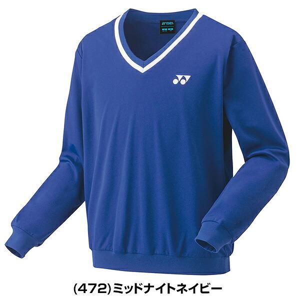 ヨネックス テニス バドミントン トレーナー ジュニア Vネック テニスウェア 長袖 秋冬用 防寒 スポーツ UVカット 制電 YONEX 32032j | YONEX | 01